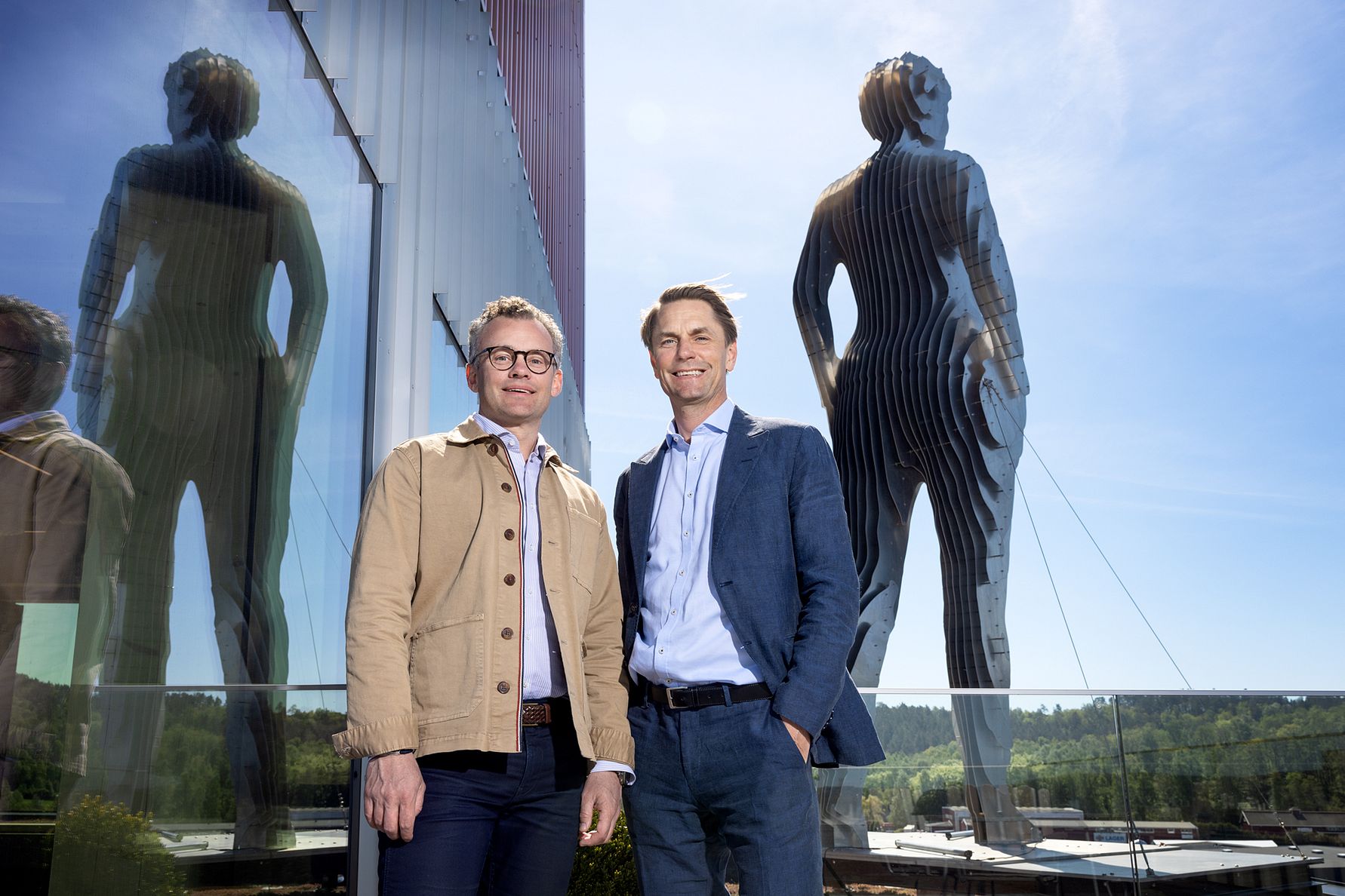 Joel Ambré, VD Vectura Fastigheter. Jacob Torell, VD Steptura.